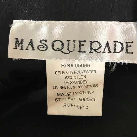 Masquerade strapless black dress - Picture 6 of 9